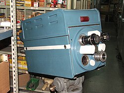One of the first TV cameras used by Canal 7