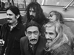 Zappa (back) with the Mothers, 1968