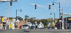 Commercial district in the Miller Beach neighborhood