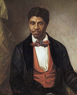 Portrait of Dred Scott, the plaintiff in the infamous Dred Scott v. Sandford case at the Supreme Court of the United States, commissioned by a "group of Negro citizens" and presented to the Missouri Historical Society, St. Louis, in 1888