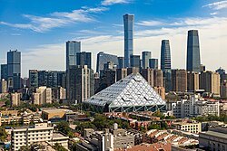 The skyline of Beijing CBD
