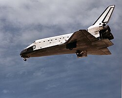Landing of Space Shuttle Atlantis, a crewed orbital spaceplane
