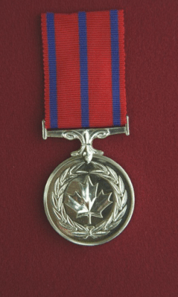 The Canadian Medal of Bravery, the lowest of Canada's three bravery decorations