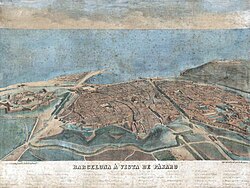 Barcelona before the Cerdà Plan (1857)