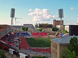 Spartak Stadium and city surroundings
