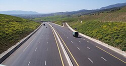 The main highway connecting the Moroccan to the Tunisian border was a part of the Cairo–Dakar Highway project.