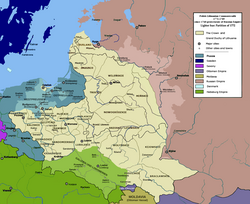 The Polish–Lithuanian Commonwealth after the First Partition, as a protectorate of the Russian Empire (1773–1789)