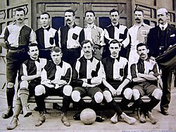 The team that won the international football Tie Cup in 1902