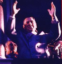 The gesture by Juan Domingo Perón which inspired the tournament logo.