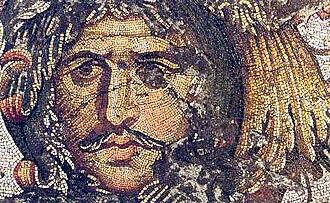 The so-called "Gothic chieftain", from the Mosaic peristyle of the Great Palace of Constantinople