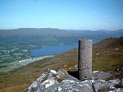 Great Glen Project Station M. This triangulation pillar was one of around sixteen built for a special survey of the Great Glen in the 1970s.