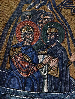 Detail of mosaic from Nea Moni Monastery