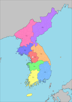 The eight provinces of Joseon