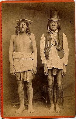 Two Yavapai men, 1889