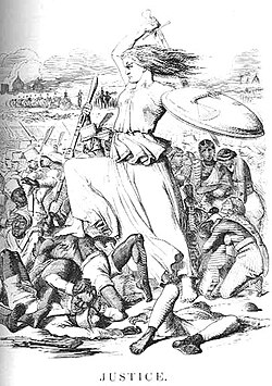 Justice, a print by Sir John Tenniel in a September 1857 issue of Punch