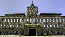 Front of a very old building