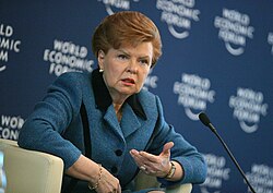 Vīķe-Freiberga at the 2007 World Economic Forum