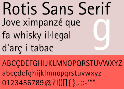 Rotis sans-serif