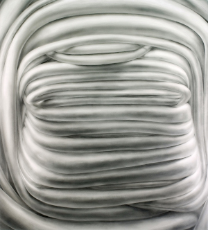 Deborah Zlotsky, Munter, graphite on mylar, 50" x 48", 2010.
