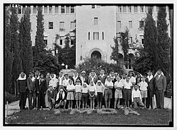 Arab Christian Palestinian boys at the Jerusalem YMCA, 1938