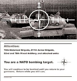 NATO psyop flyer during the Kosovo War 1999[375]