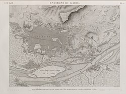 A map of Cairo in 1809, from the Description de l'Égypte