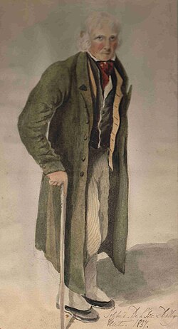 Portrait by his daughter Sophia de L'Isle and Dudley, early 1837