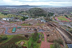 The West Section under construction in 2020