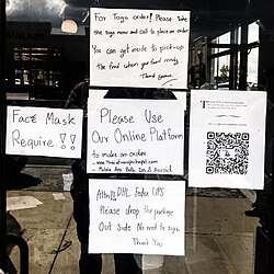 Signs on a Thai Restaurant in Crofton, Maryland