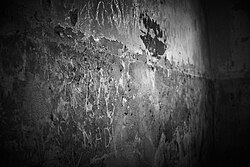 Wall of a prison cell