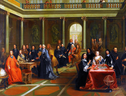 Descartes in conversation with Queen Christina in Stockholm