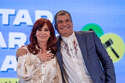 Correa with Cristina Kirchner in 2023