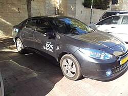 Renault Fluence Z.E. sold through Better Place in Israel.