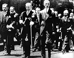 Faisal and Mustafa Kemal during a visit to Turkey