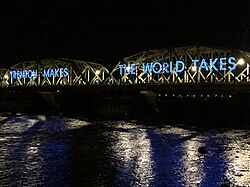 The Lower Trenton Bridge, often referred to as the "Trenton Makes Bridge" by locals