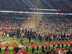 Lombardi Trophy presentation at Super Bowl LIV