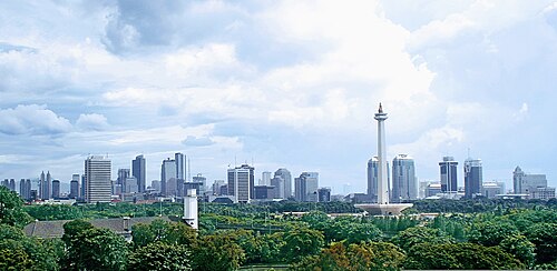 Skyline of Jakarta, the world's most populous metropolis