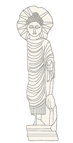 The Berenike Buddha, discovered in Berenice, Egypt, in 2022.