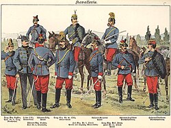 Austro-Hungarian cavalry, 1898