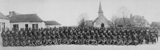Company B of the 113th Infantry, part of the American Expeditionary Force, France, 1919
