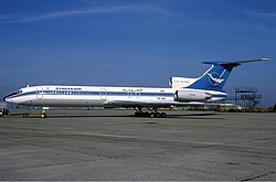 A Tupolev Tu-154, acquired from the Soviet Union in 1984.