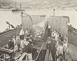 Barbette of the French battleship Redoutable