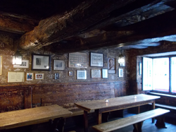 Inside the "Oepfelchammer", in which the so-called Balkenprobe takes place
