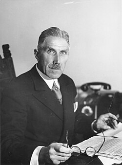 Franz von Papen, the German chancellor who initiated the Prussian coup d'état