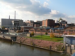 The former Hoechst AG and today's Industriepark Höchst