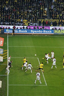 Borussia Mönchengladbach against Borussia Dortmund in April 2012