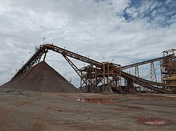 Brazilian mining operation in the Amazon Rainforest