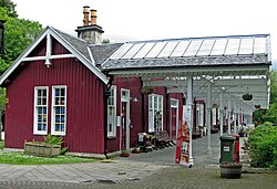 Strathpeffer terminus, now closed, in 2011