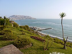 View of the sea from the Miraflores District