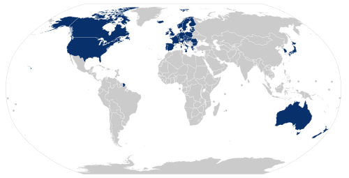 Countries classified as developed economies by UNDESA's World Economic Situation and Prospects report.